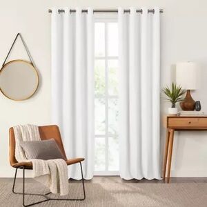 Fieldcrest Devin Solid Cotton Chambray‎ 100% Blackout Grommet Curtain Panel